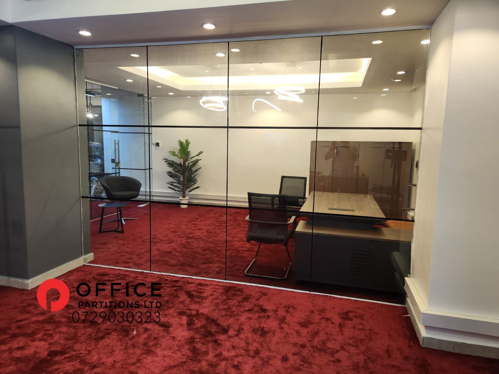 frameless glass partition in Kenya